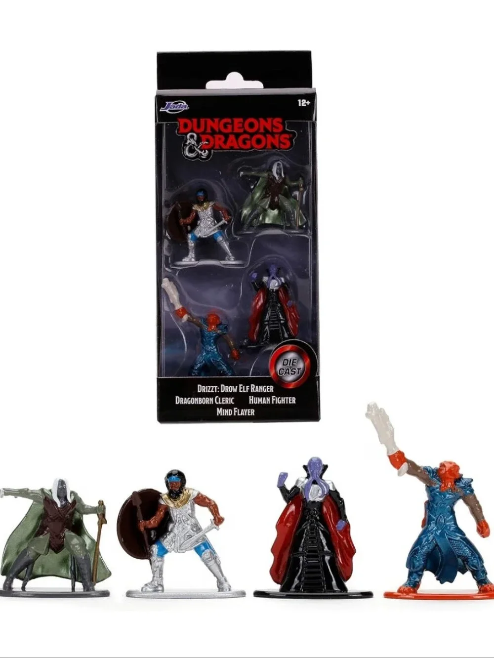 NIB Dungeons & Dragons Nano MetalFigs Die Cast Collectible Figurines 4 Pack